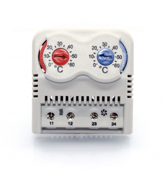 Thermostat - Öffner/Schließer 0-60°C Rot/Blau